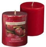 Set of 2 Luminessence Apple Cinnamon Scented Pillar Candles by Luminessence
