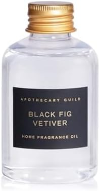 Zodax Apothecary Guild Opal Glass Reed Diffuser Refills, 4 Oz/2 Count - Black Fig Vetiver