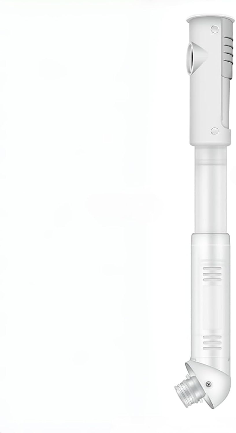 Extended Nozzle for Facial Steamer, Extendable 360° Rotating Arm for Nano Ionic Face Steamer - Extra Flexibility for a Portable Spa Replaceable Accessory (White)