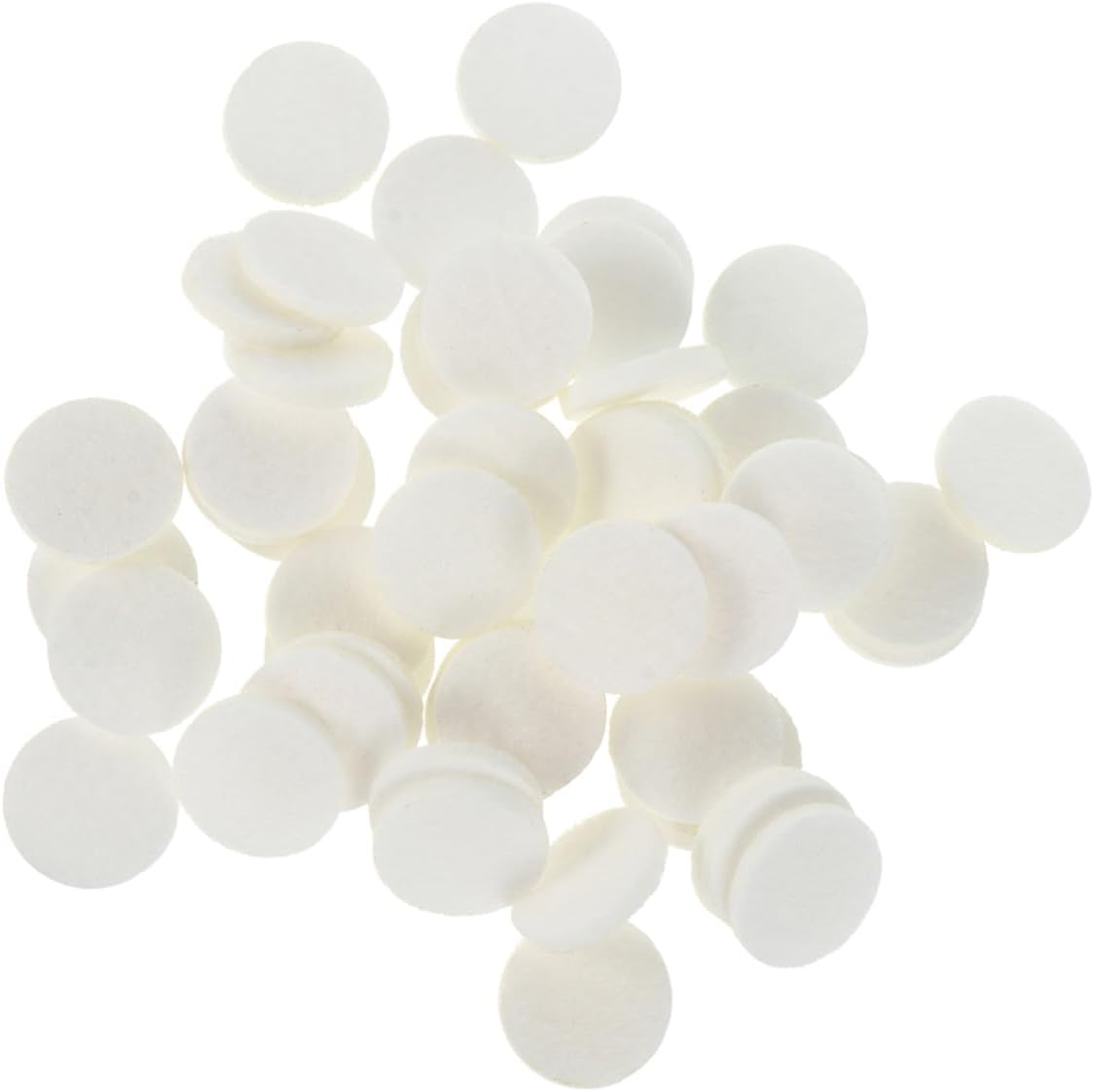 Toyvian Essential Oil Diffuser Replacement Pads, 120-Pack Refill Cotton Pads for Aromatherapy Necklaces Lockets Car Diffusers Bracelets Absorbency Aroma