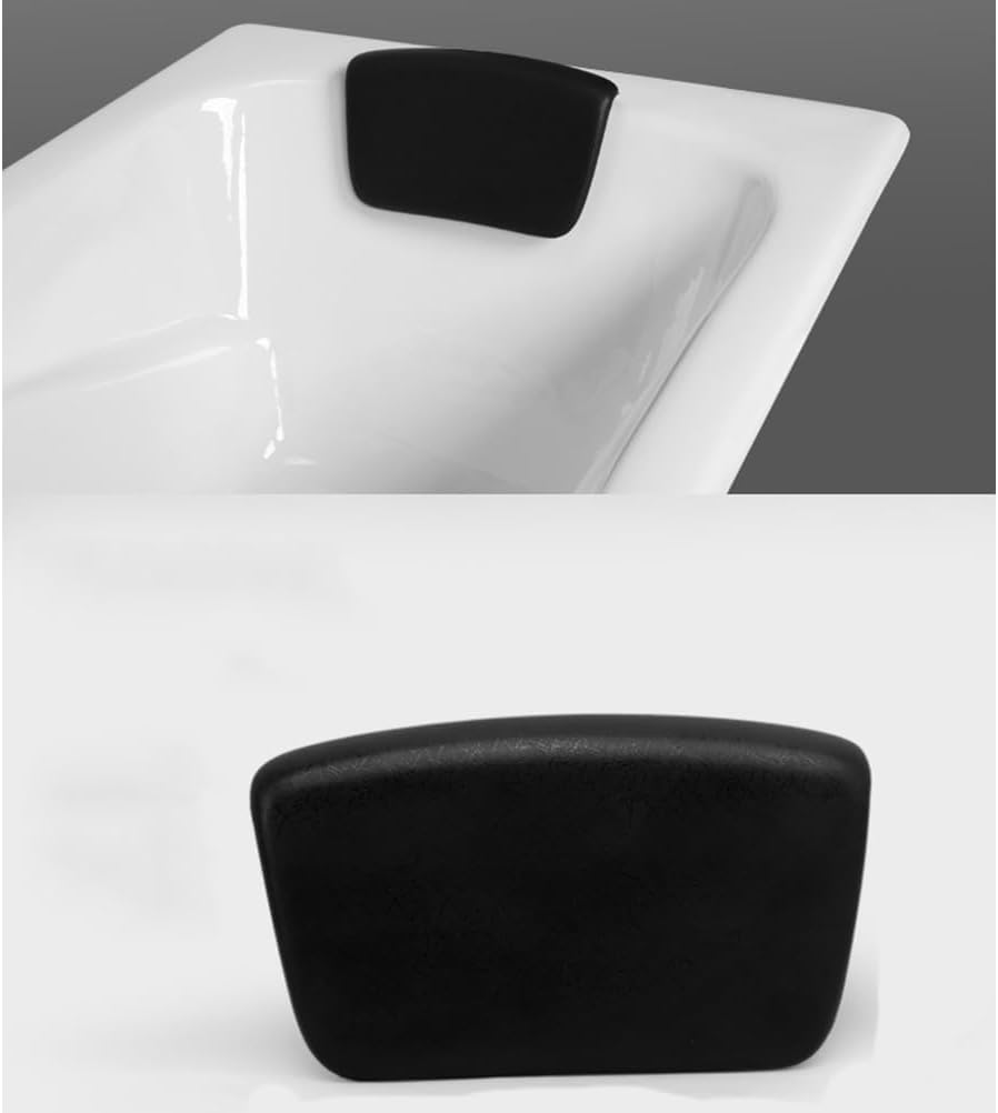 Spa Bath Pillow with Suction Cups Pu Bath Cushion Non-Slip Design for Home Headrest Neck Shoulder and Back
