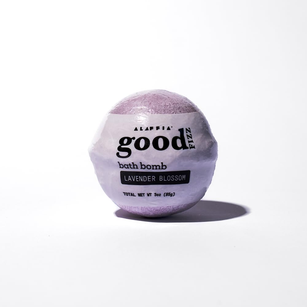 Alaffia Good Fizz Lavender Blossom Bath Fizz, 3 OZ