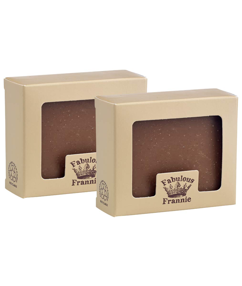 Fabulous Frannie Orange Vanilla Essential Oil Herbal Soap Gift Set each made with Pure Essential Oils Sweet Orange and Vanilla 4 Ounce (Pack of 2)