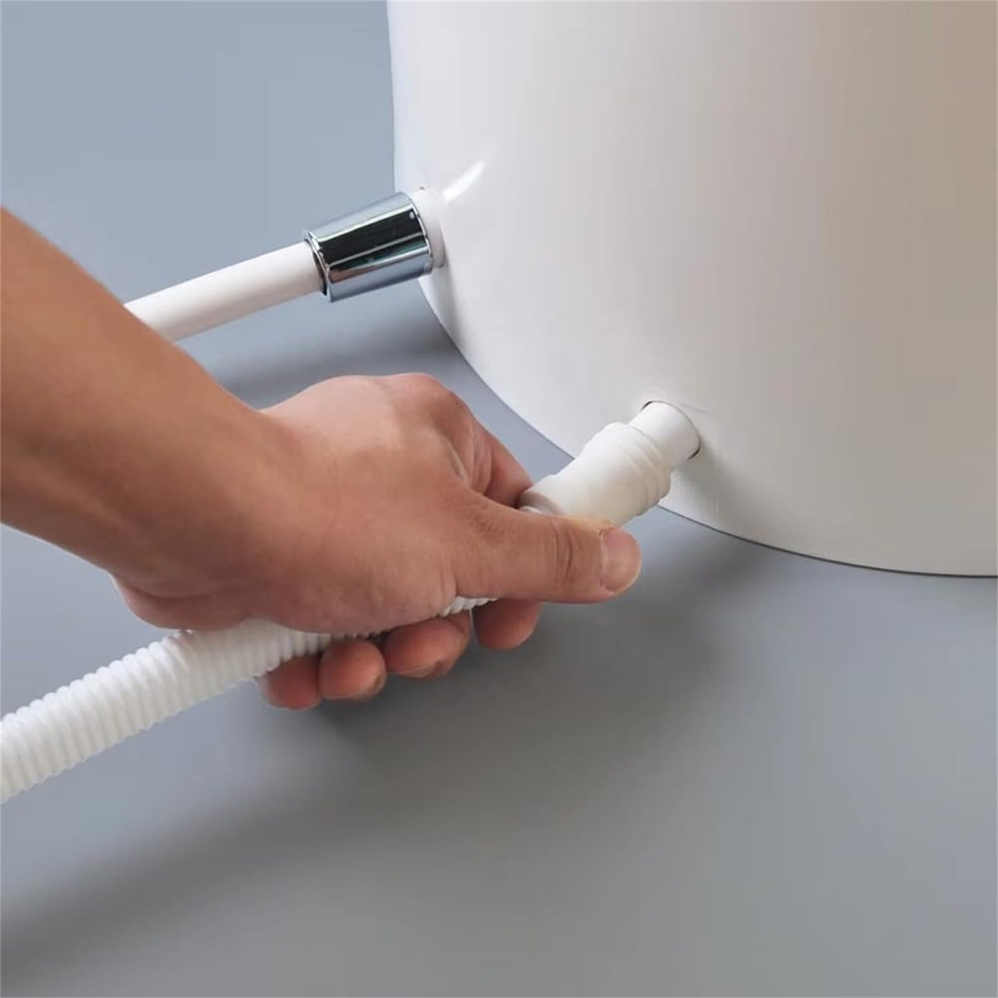 Rinse Foot Bath, Press Spray Foot Washer, with Angle Valves and Inlet/outlet Pipes, Pedicure Footbath, Promote Blood Circulation and Revitalization
