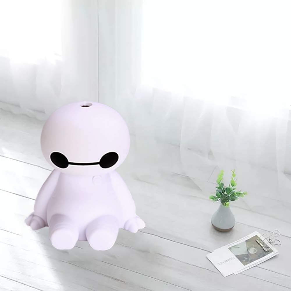 INVODA Humidifiers Portable Small Cool Mist Humidifiers Mini USB Personal Desktop for Travel, Car, Office Room, Bedroom (White)