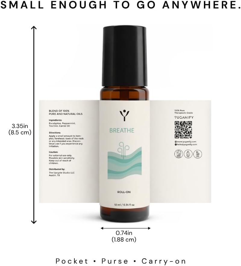 Peppermint Oil Roll On with Eucalyptus & Tea Tree – Essential Oil Roller