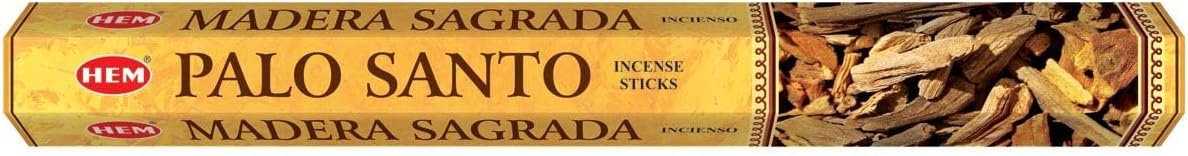 Hem Palo Santo Incense Sticks (120 Sticks, 6 Boxes Inside) - 9 Inches Long, 20g per Box - Perfect for Meditation, Eradicate Negativity, Rituals & Cleansing Aura.