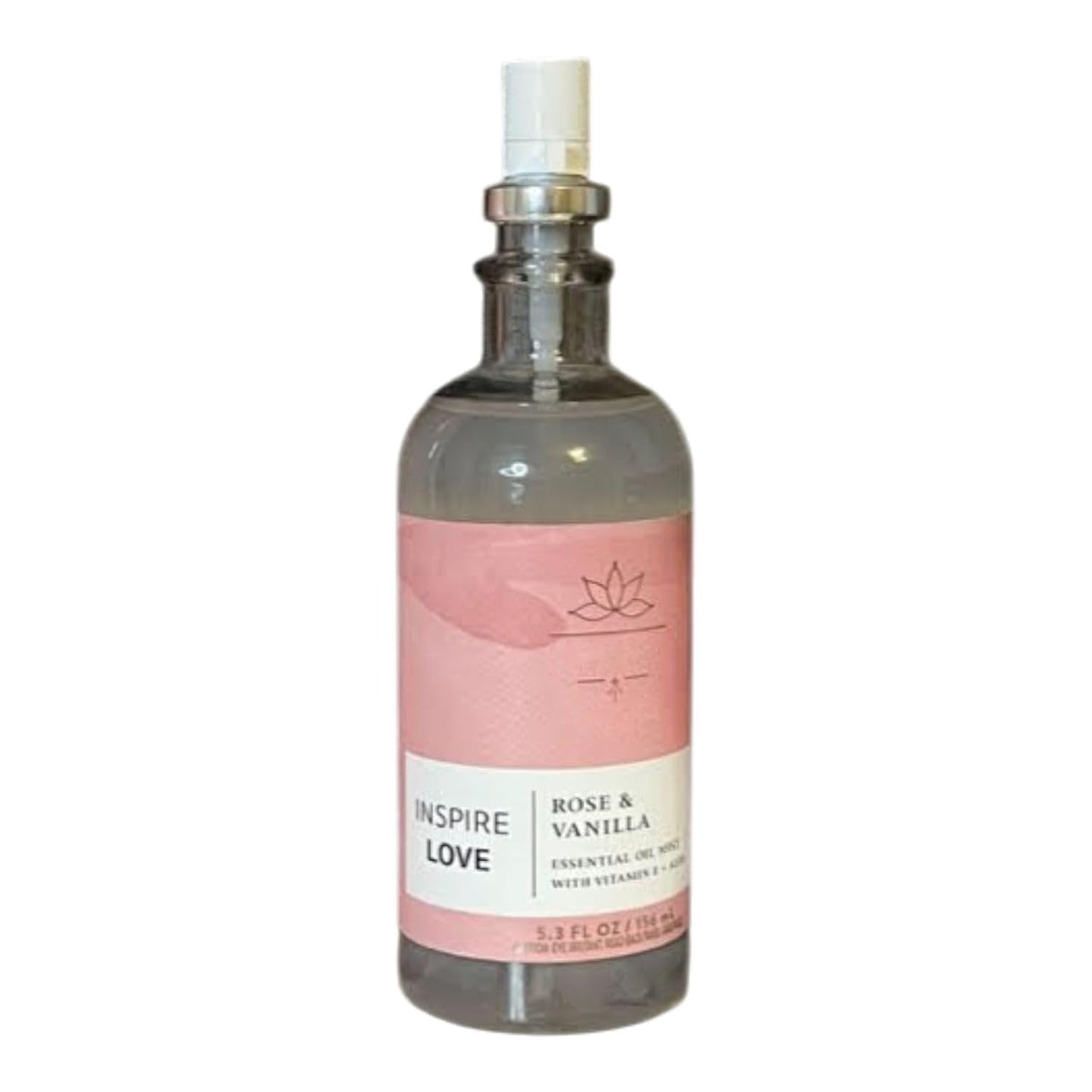 Inspire Love Rose & Vanilla Essential Oil Mist – Body & Linen Spray, 5.3 fl oz / 156 mL