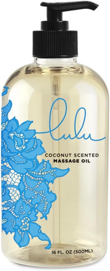 Lulu Coconut Aromatherapy Massage Oil Coconut & Cocoa Butter Blend 16oz