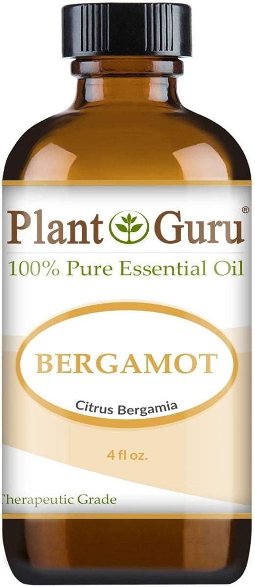 Plant Guru Bergamot Essential Oil 4 oz 100% Pure Undiluted Therapeutic Grade