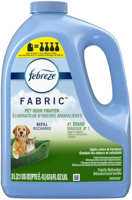 Fabric Spray Air Freshener, Odor-Fighting, Pet Odor Fighter, 67.6 oz Refill | Refill Bottle, #1 Brand