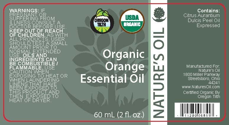 Best Orange Essential Oil Pure Certified Organic Therapeutic Grade 60ml