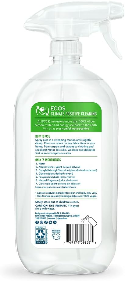 ECOS Breeze Lemongrass Fabric Refresher & Odor Eliminator, 20 fl. oz.