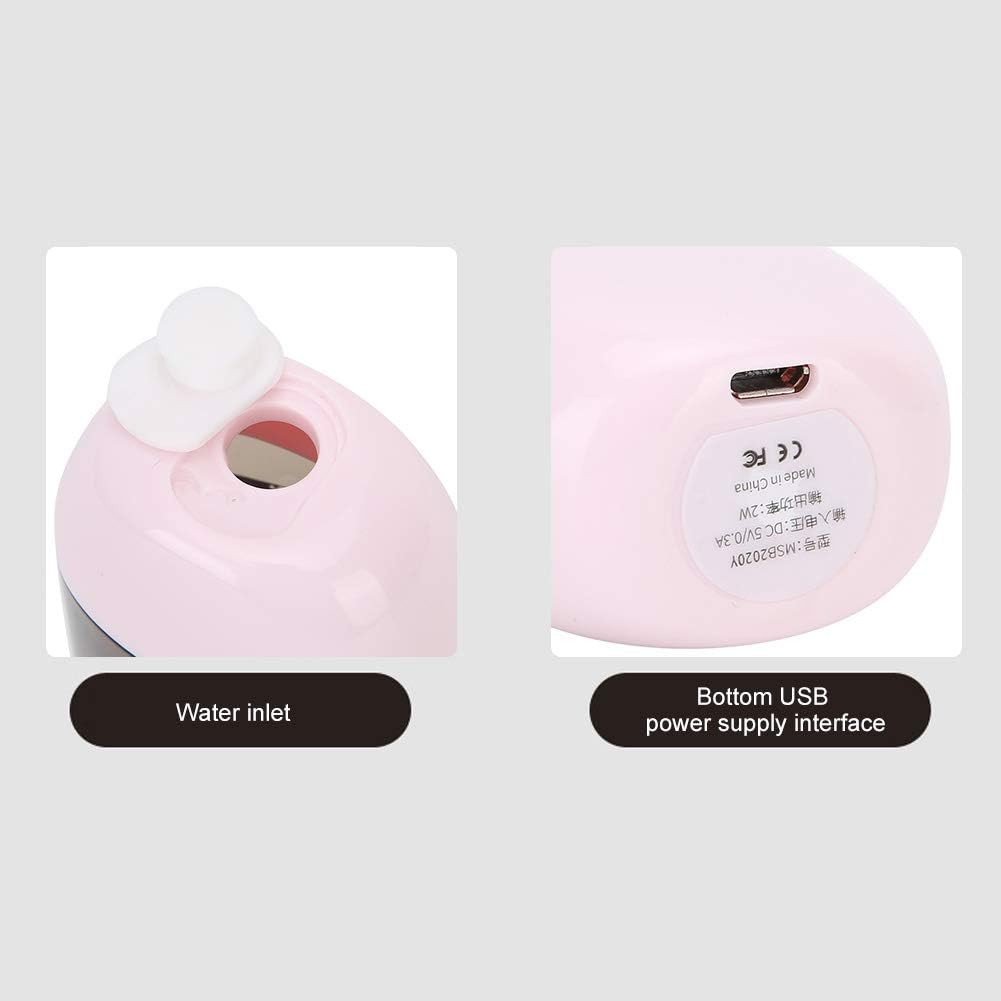 50ml Large Capacity Nano Mist Sprayer, Portable Handheld USB Face Moisturizing Refreshing Hydrating Atomization Machine Facial Skin Care Beauty Instrument(pink)