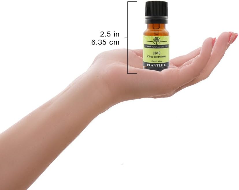 Plantlife Lime Aromatherapy Essential Oil - Straight from The Plant 100% Pure Therapeutic Grade - No Additives or Filters - 10 ml