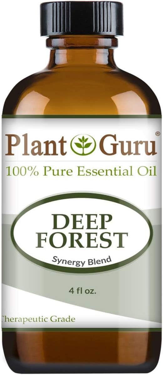 Deep Forest Essential Oil Blend 4 oz 100% Pure, Undiluted, Therapeutic Grade. Aromatherapy, Respiratory System Support, Air Purifier, Natural Christmas Tree Scent