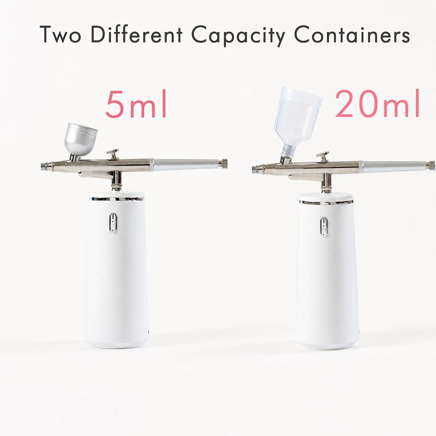 Microtree Nano Facial Steamer - Rechargeable & Portable High Pressure Face Oxygen Sprayer Machine, 0.3mm Nozzle Micro Mist Skin Hydrator, Essential Water Infusion Facial Spa Treatment, White