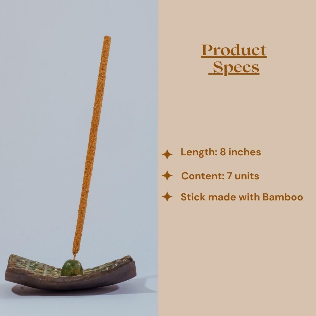 Handmade Palo Santo Incense Sticks by Luminous Aura– 100% Natural & Organic, Ethically Sourced from Peru – 7 Sticks, 8" Each – Non-Toxic, Ideal for Meditation, Relaxation, Smudging & Energy Cleansing