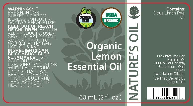 Best Lemon Essential Oil Pure Certified Organic Therapeutic Grade 60ml