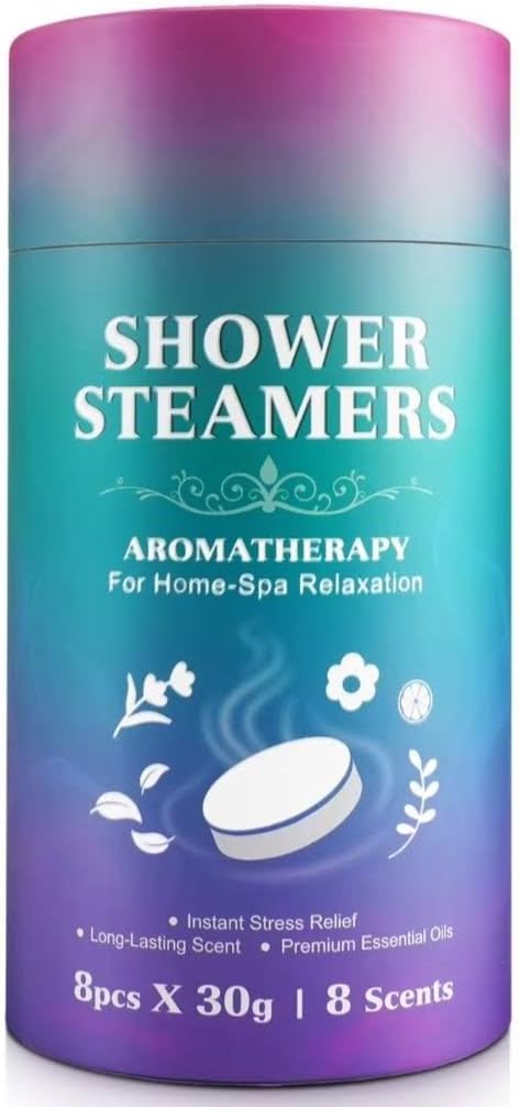 ADMATI Shower Steamers Aromatherapy - Self Care, Valentines, Mothers Day, Birthday Gift for Women and Men, 8 Pack with Natural Essential Oils