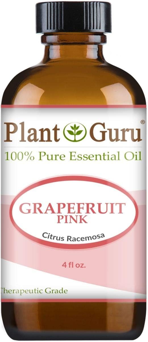 Plant Guru Pink Grapefruit 100% Pure Undiluted Therapeutic Grade Essential Oil 4 oz