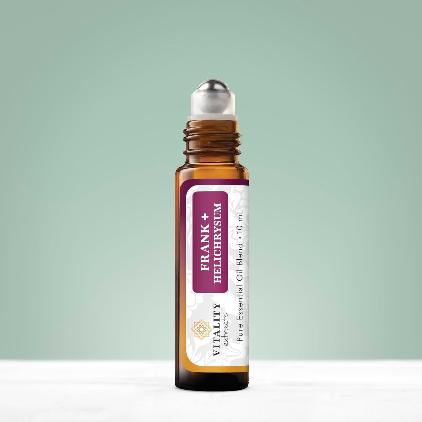Vitality Extracts Frank+ Helichrysum Essential Oil Blend - 10ml Roll-On, Frankincense Boswellia Seratta, Aromatherapy, Soft Skin, Relief from Daily Aches & Soreness, Natural