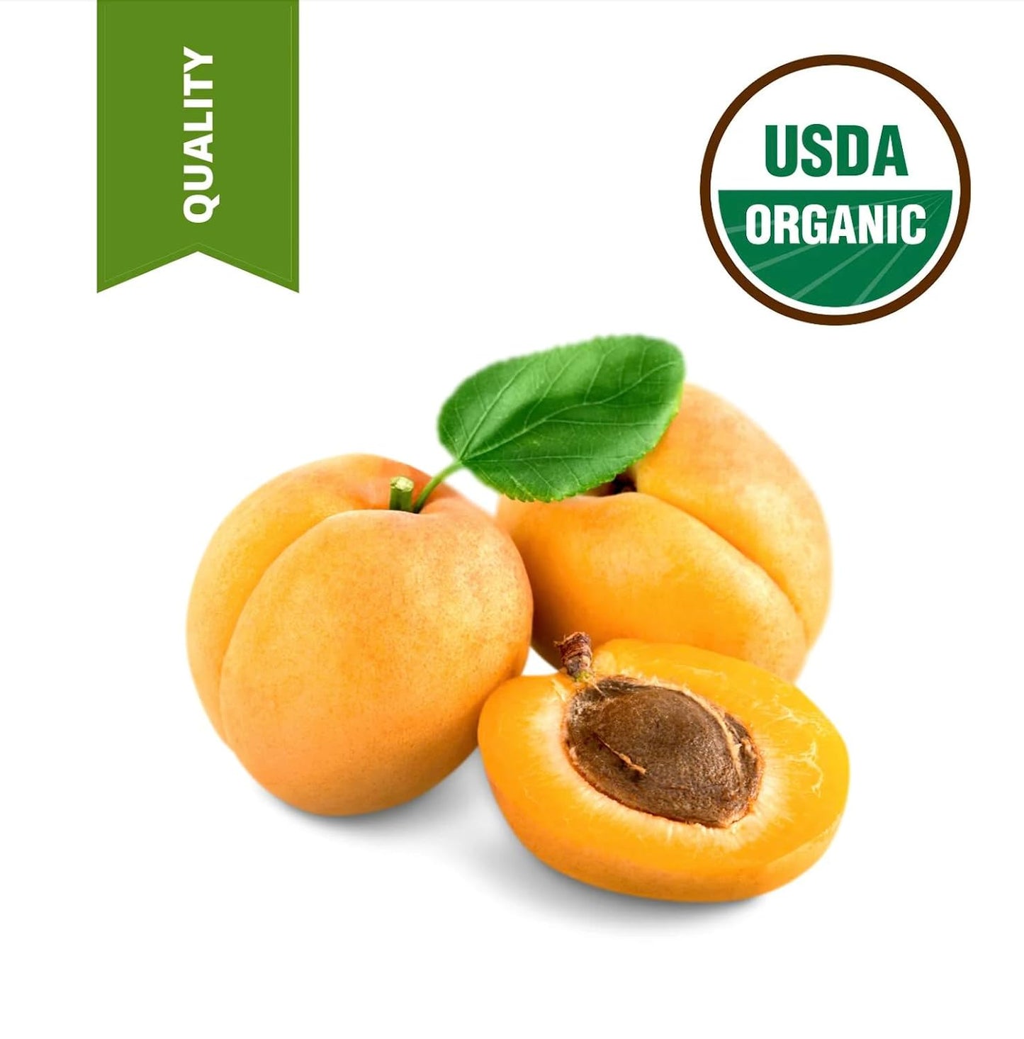 USDA Organic Cold Pressed Unrefined Apricot Kernel Oil (64 oz)