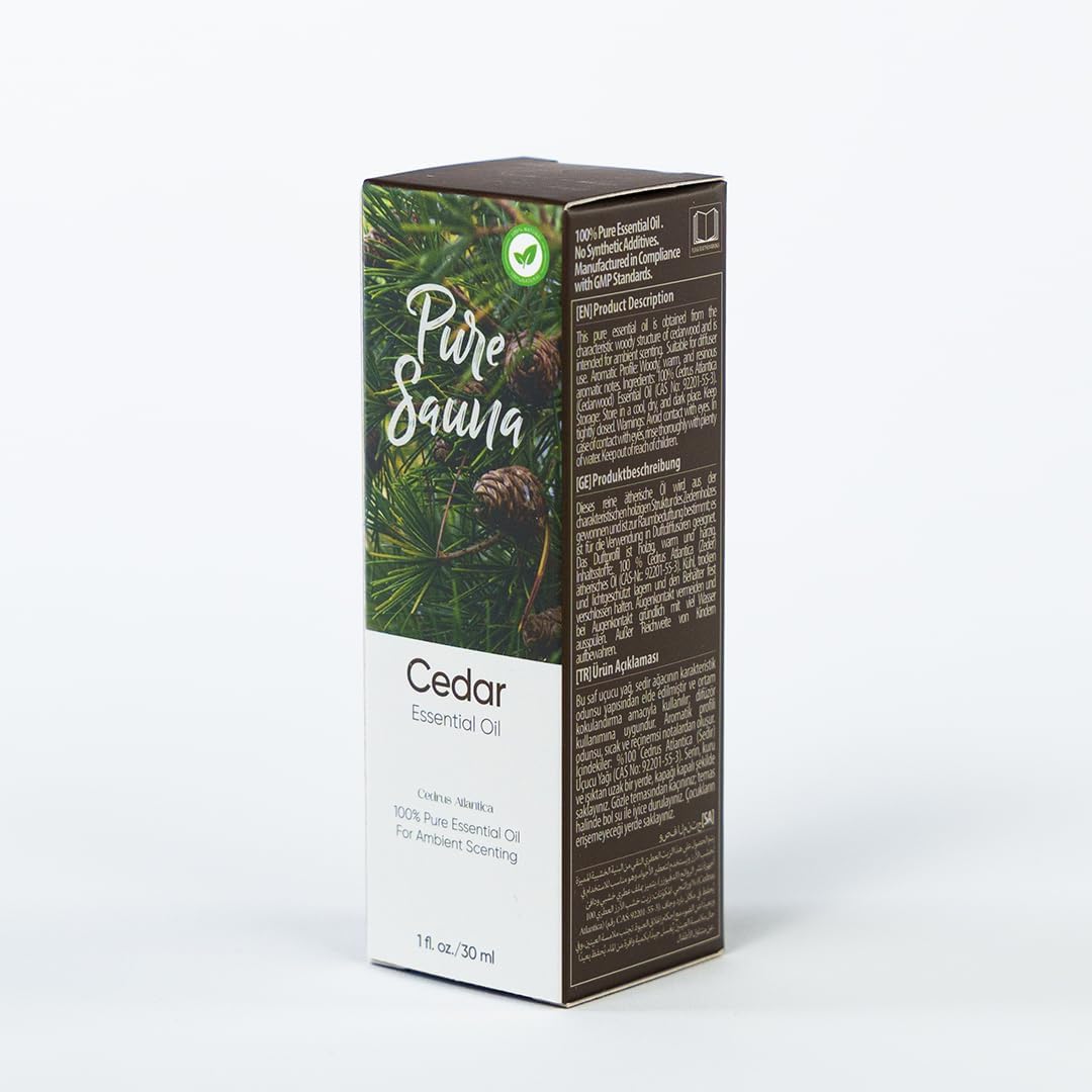 Cedarwood Essential Oil - 100% Pure Cedrus Atlantica for Diffuser & - Warm Woody Scent (1 fl oz / 30 ml)