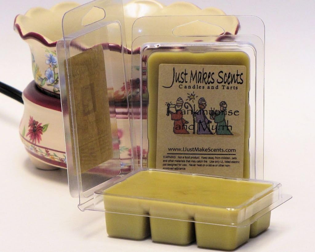 2 Pack - Frankincense & Myrrh Scented Blended Soy Wax Melts by Just Makes Scents