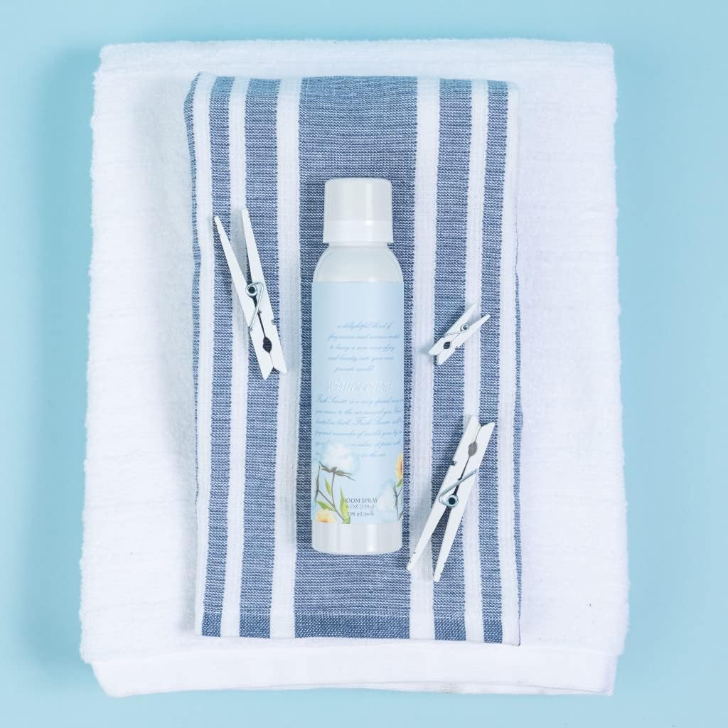 WILLOWBROOK | Fresh Scents Scented Non-Aerosol Room Spray | White Cotton | Air Freshener for Odor Elimination | Single, 6 oz | Long Lasting Home Fragrance