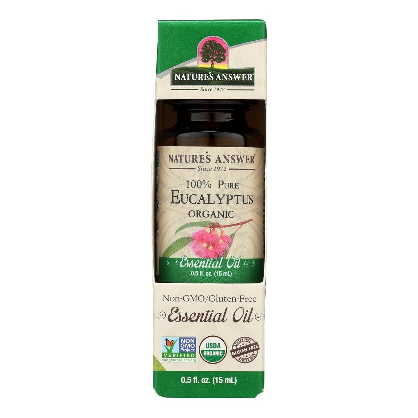 Nature's Answer 100% Pure Organic Essential Oil, Eucalyptus, 0.50 Ounce