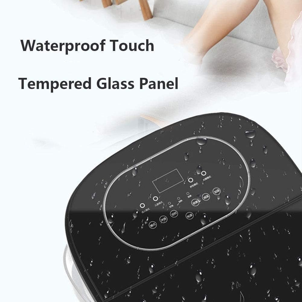 Foot Spa Bath Massager with Heat Bubbles Function, 6 Massage Rollers Digital Temperature Control Pedicure Tub Bath for Feet Home Use