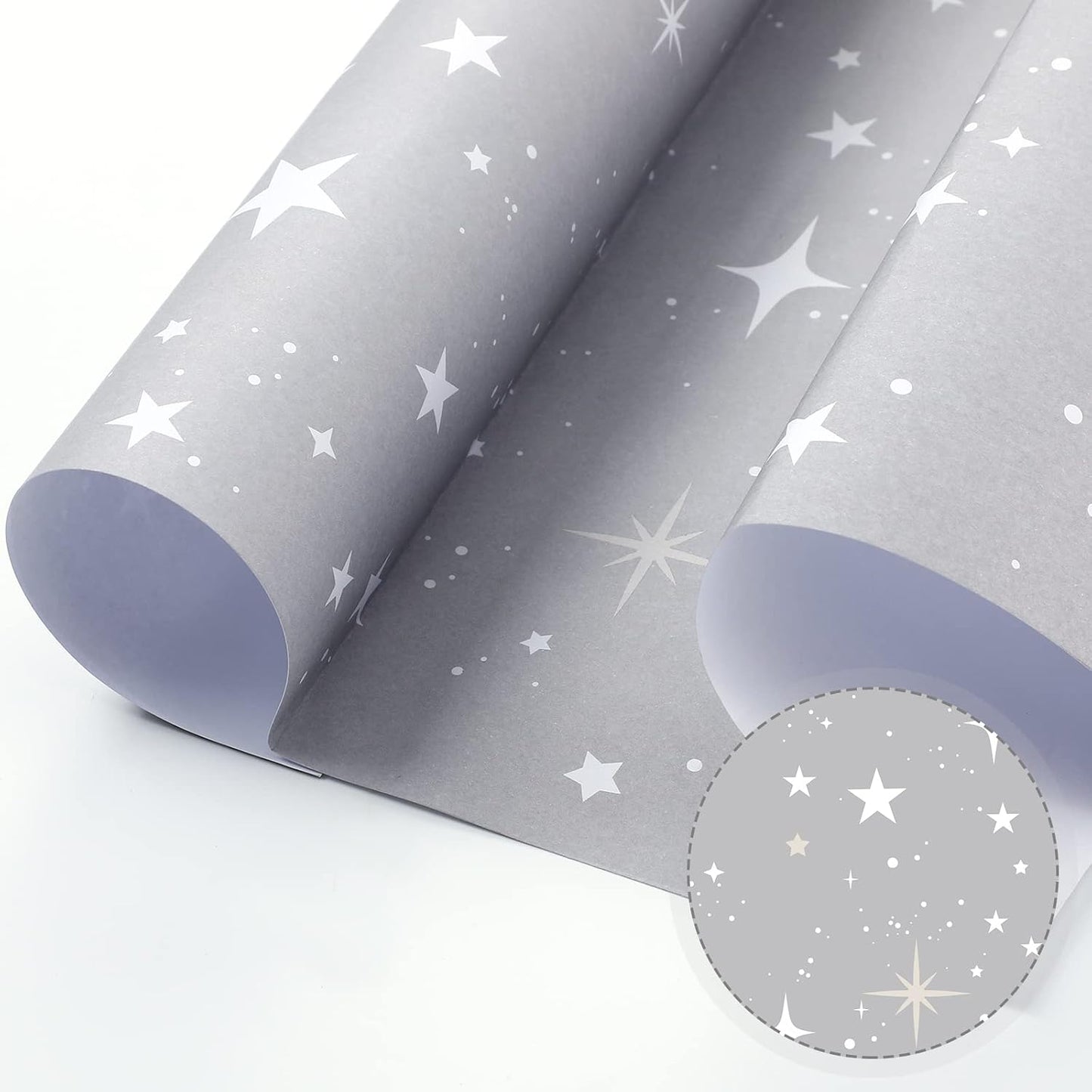 Thenshop 30 Sheets Fragrant Drawer Liners for Dresser, Talcum Powder Scented Paper Liner 19.5 x 14 Inches Star Pattern Non Adhesive Drawer Paper Liner for Home Shelf Closet Cabinet