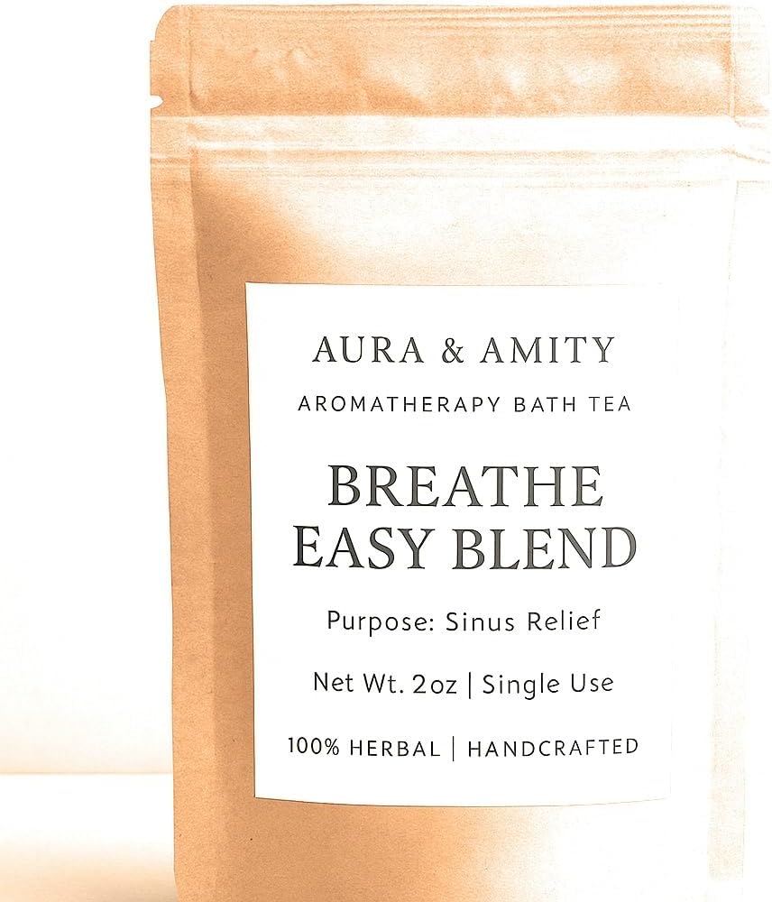 Botanical Bath Tea - Herbal Soak Bags for Sinus Relief - 100% Natural, Handcrafted, Single Use Spa Ritual (Eucalyptus)