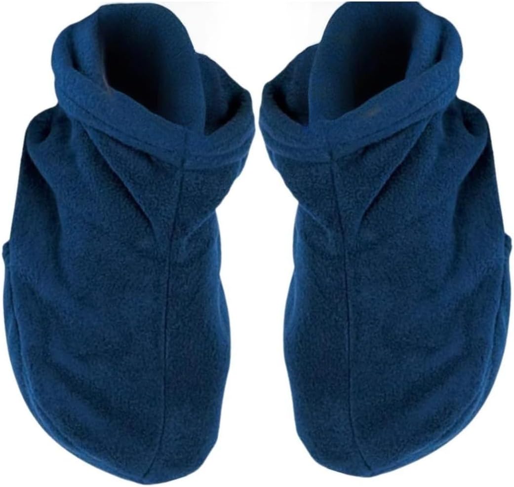 Microwaveable Aromatherapy Foot Warmers – Reusable Heated Booties with Flaxseed & Herbal Infusion for Foot Relaxation, Moist Heat Comfort & Cold Feet Relief (Blue, One Size)