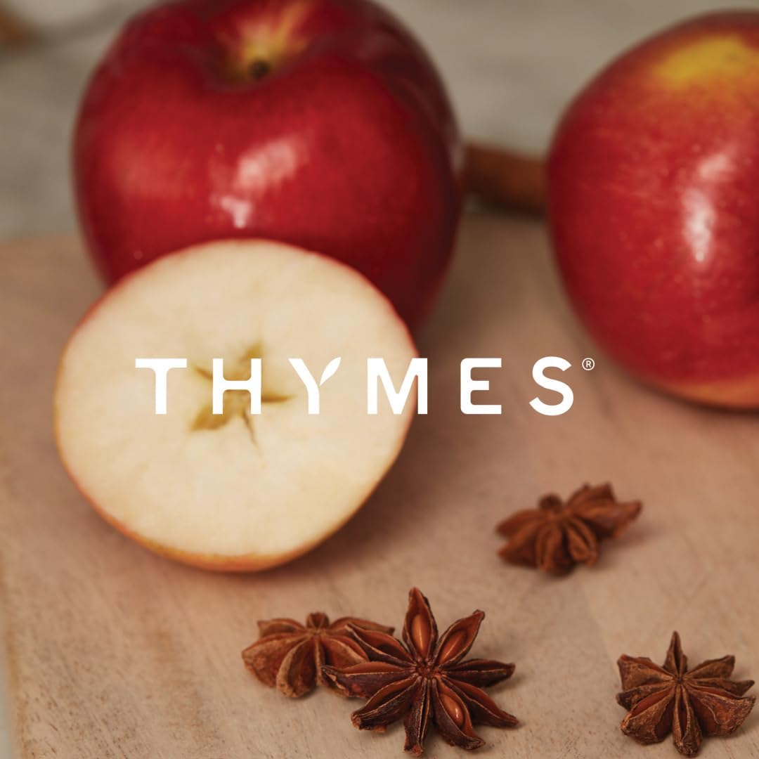 Thymes Scented Candles for Home Decor - Luxury Home Fragrance Gifts for Women & Men - Fall Candles with Warm Notes of Apple, Clove, & Cardamom - Rose Gold Votive (Simmered Cider, 6.5 oz)