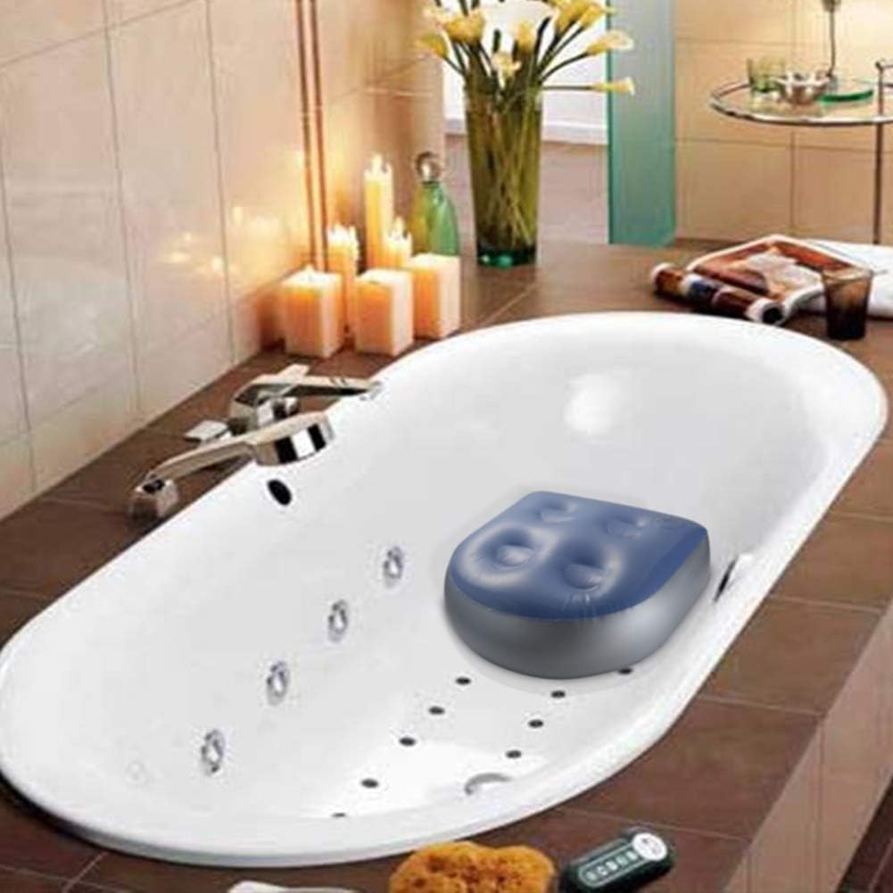 Spa and Hot Tub Booster Seat Inflatable Bathtub Massage Cushion Massage Mat with Suction Cups Soft Back Support Bath Spa Pad For Adults Kids