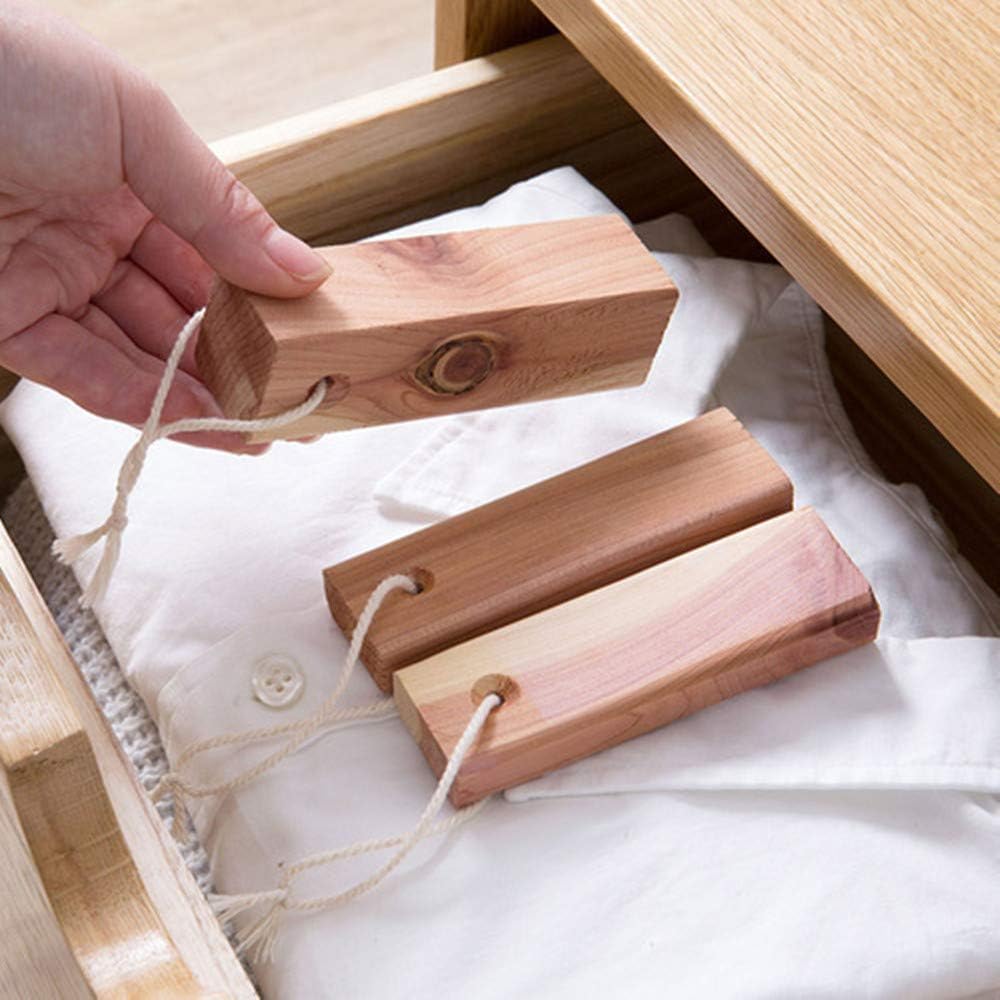 Aromatic Cedar Hang Ups Natural Aromatic Cedar Wood Hanging Sticks for Closet Freshener Drawers Storage Pack of 5