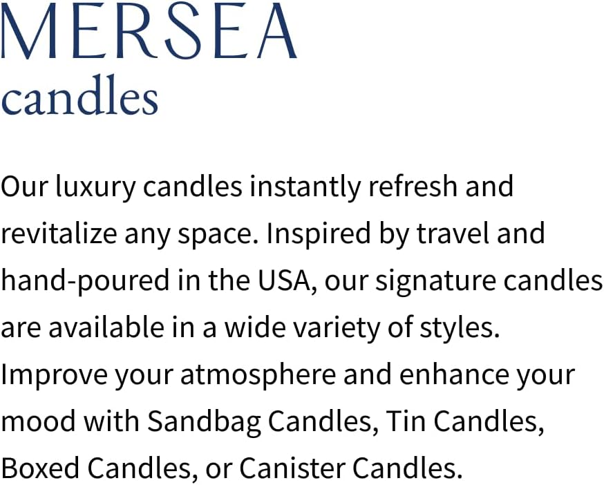 MERSEA Saltaire Tin Candle, Scented Candle Tin (3.5 oz)