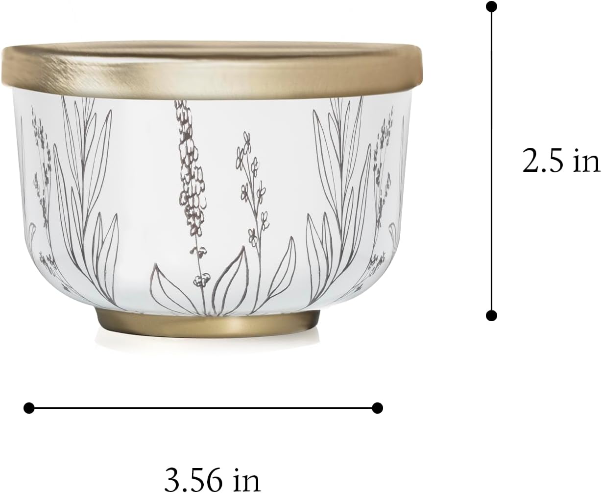 Thymes Scented Candles for Women & Men – Tin with Lid – Luxury Home Decor – Citronella Candles with Notes of Olive Leaf, Lemongrass, & Gardenia – Outdoor Decor (Citronella Grove, 6.5 oz)