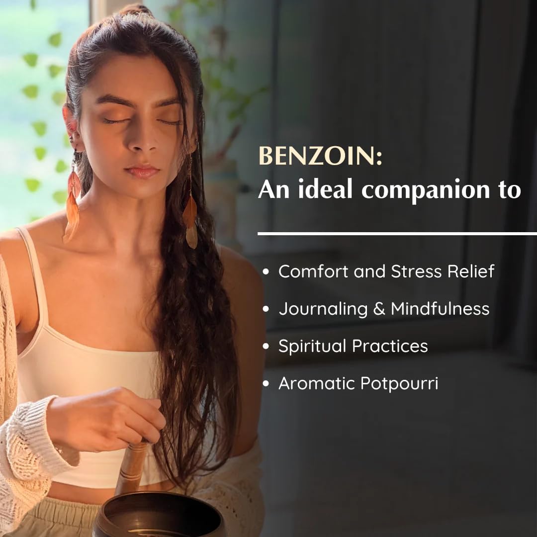 Benzoin Incense Bricks & Flower of Life Exotic Incense Burner by Aromafume | 2 Trays x 9 Bricks | Styrax Extract, Native to Indonesia | Ideal for Prayer & Meditation | Low-Smoke & Non-Toxic