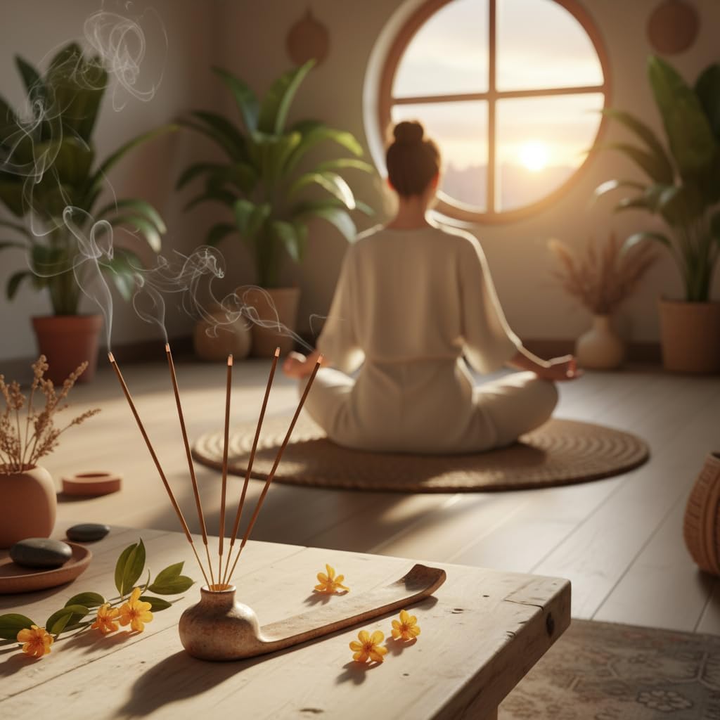 Seedlink Natural Sandalwood Incense Sticks - 300 Premium Hand-Dipped Sticks for Meditation, Yoga, and Aromatherapy - Authentic Calming Scent for Stress Relief