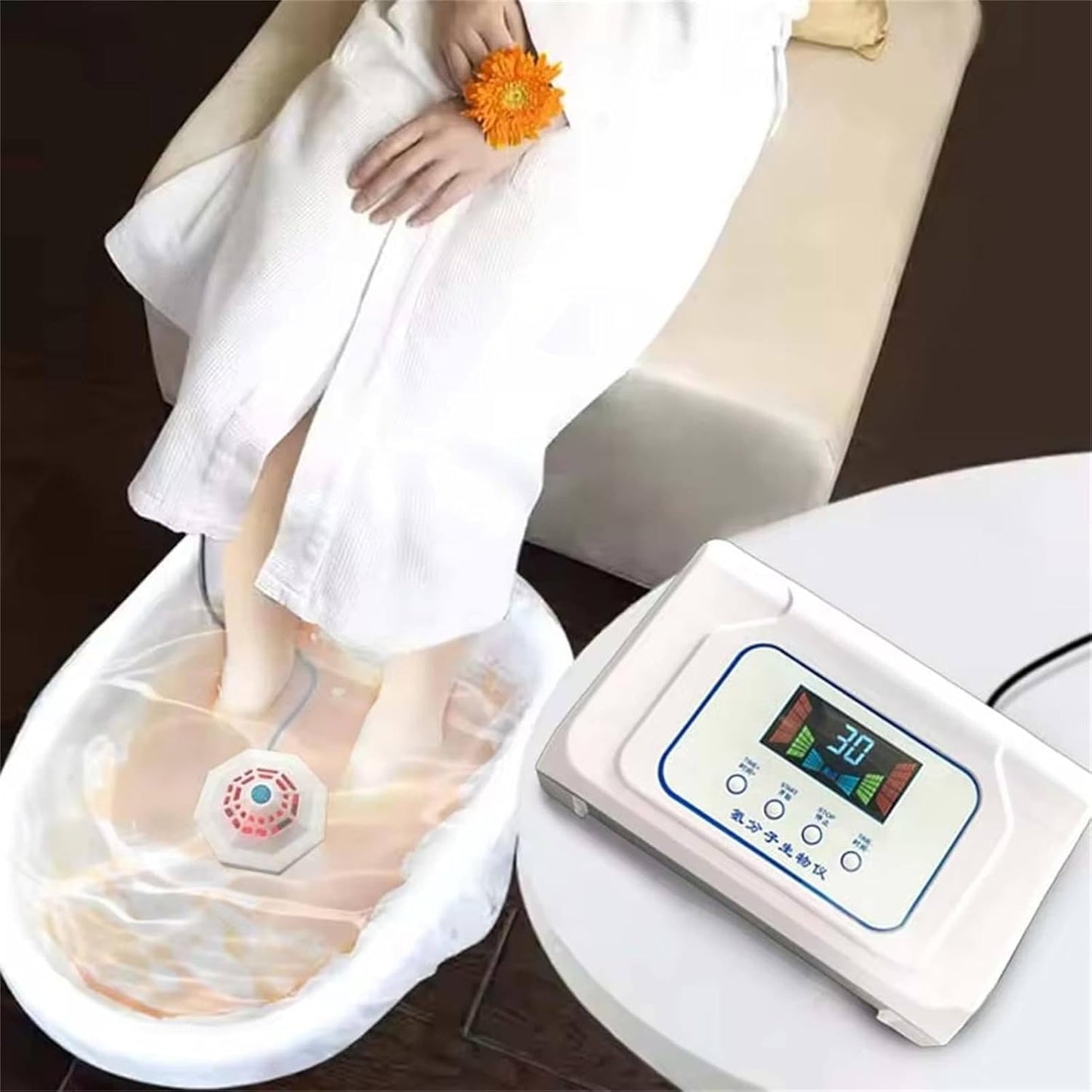 Hydrotherapy Generator for Baths, 1600ppb High Concentration Hydrogen Water Bath Machine, H2 Spa Bubble Bath Massager, for Foot Bath, Fatigue Relief