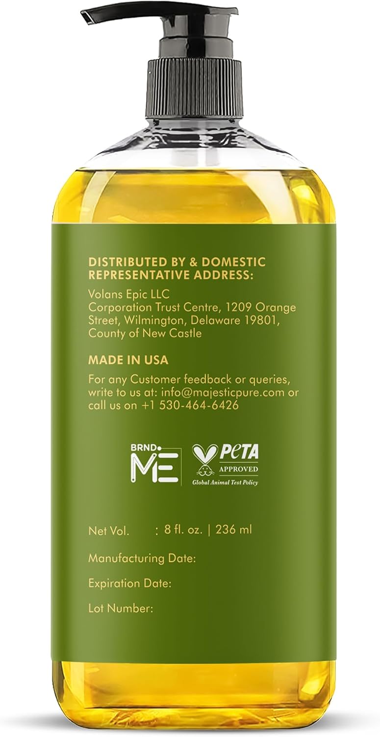 MAJESTIC PURE Arnica Sore Muscle Massage Oil for Massage Therapy - Refreshing and Relaxing - Natural Oils with Lavender & Chamomile Essential Oils - All Skin Types - Men & Women Massage Lotion-8 fl oz