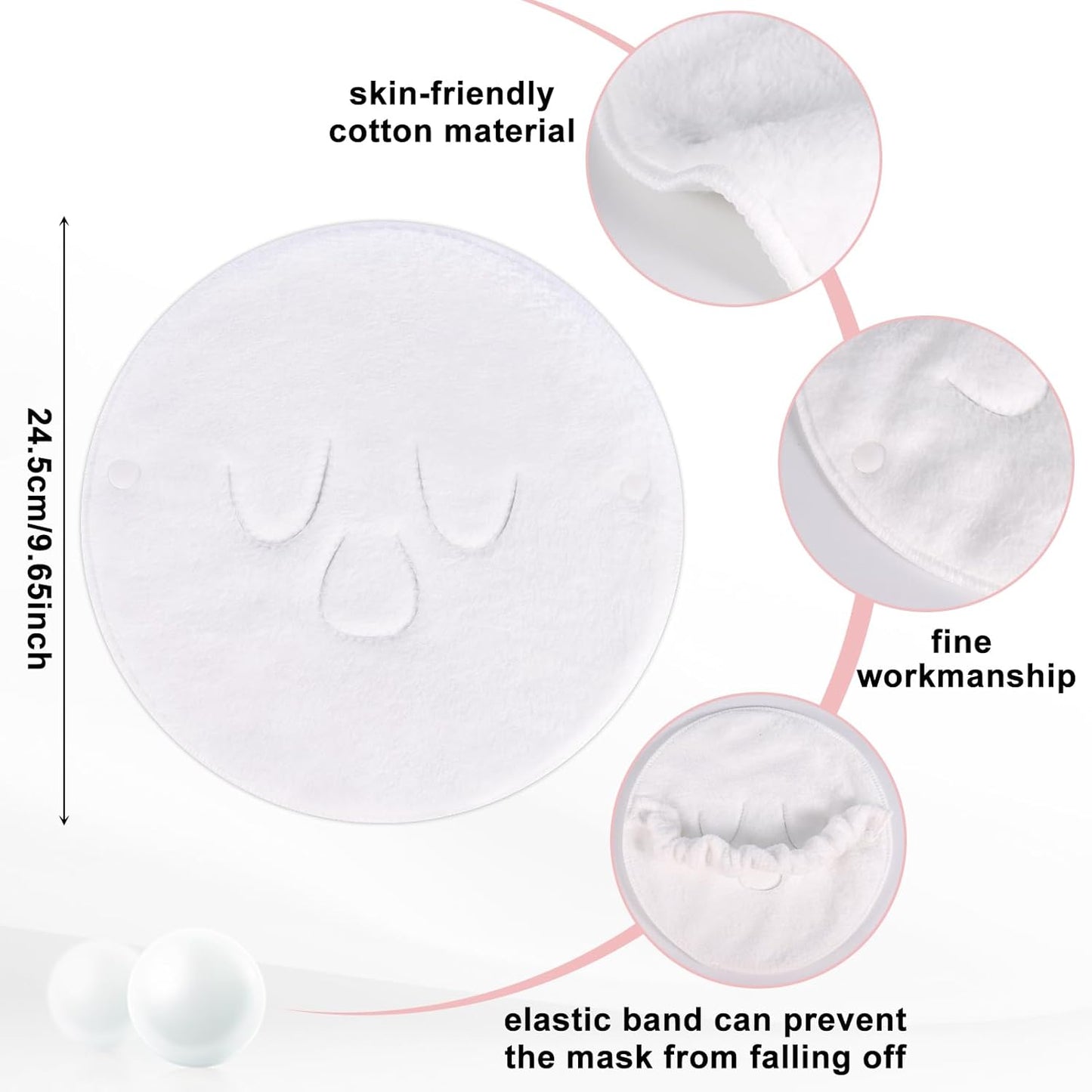 Face Steaming Towel, 4 Pack Reusable Face Towel Cold Hot Compress Facial Steamer Moisturizing Beauty Skin Care Spa Towels for Women Girls Skin Face Care Beauty Salons