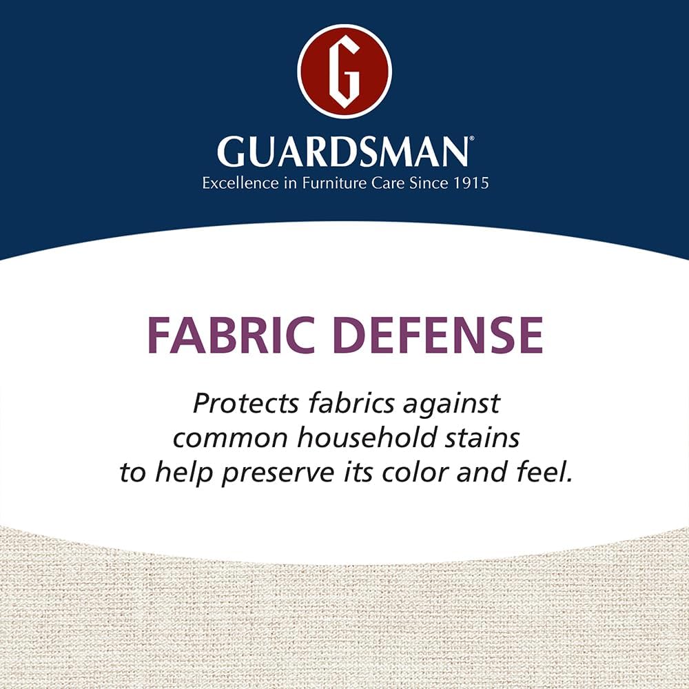 Guardsman Fabric Defense & Upholstery Water Repellent Spray, Protector & Stain Prevention for Microfiber, Rugs, Carpeting, Fabric Furniture, Apparel, and Shoes, Unscented, 11 oz