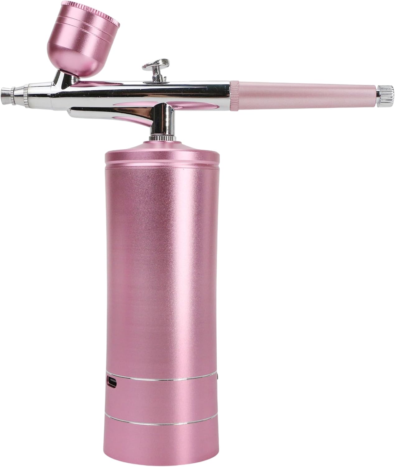 Oxygen Facial Machine โ Handheld High Pressure Mist Spray Steamer for Skin Rejuvenation, Deep Cleaning, and Moisturizing โ Portable, Rechargeable Airbrush for Home and Beauty Salon Use (Pink)