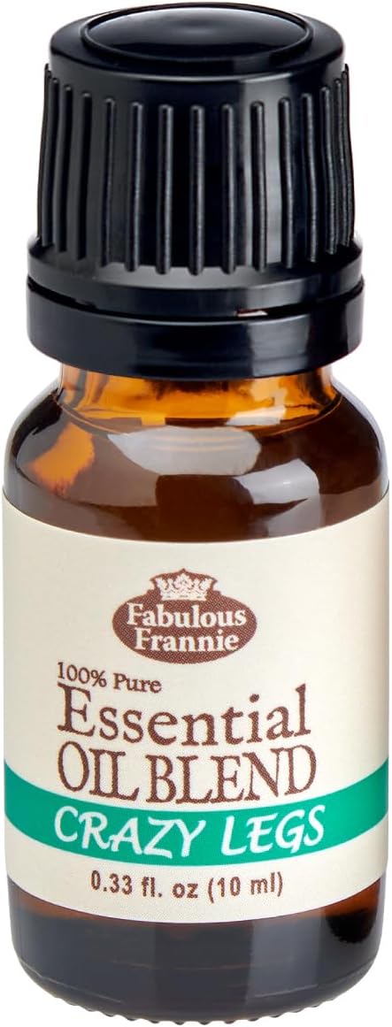 Fabulous Frannie Crazy Legs Essential Oil Blend Made with Lavender, Peppermint, Lemongrass, Frankincense and Cypress Essential Oils 10ml