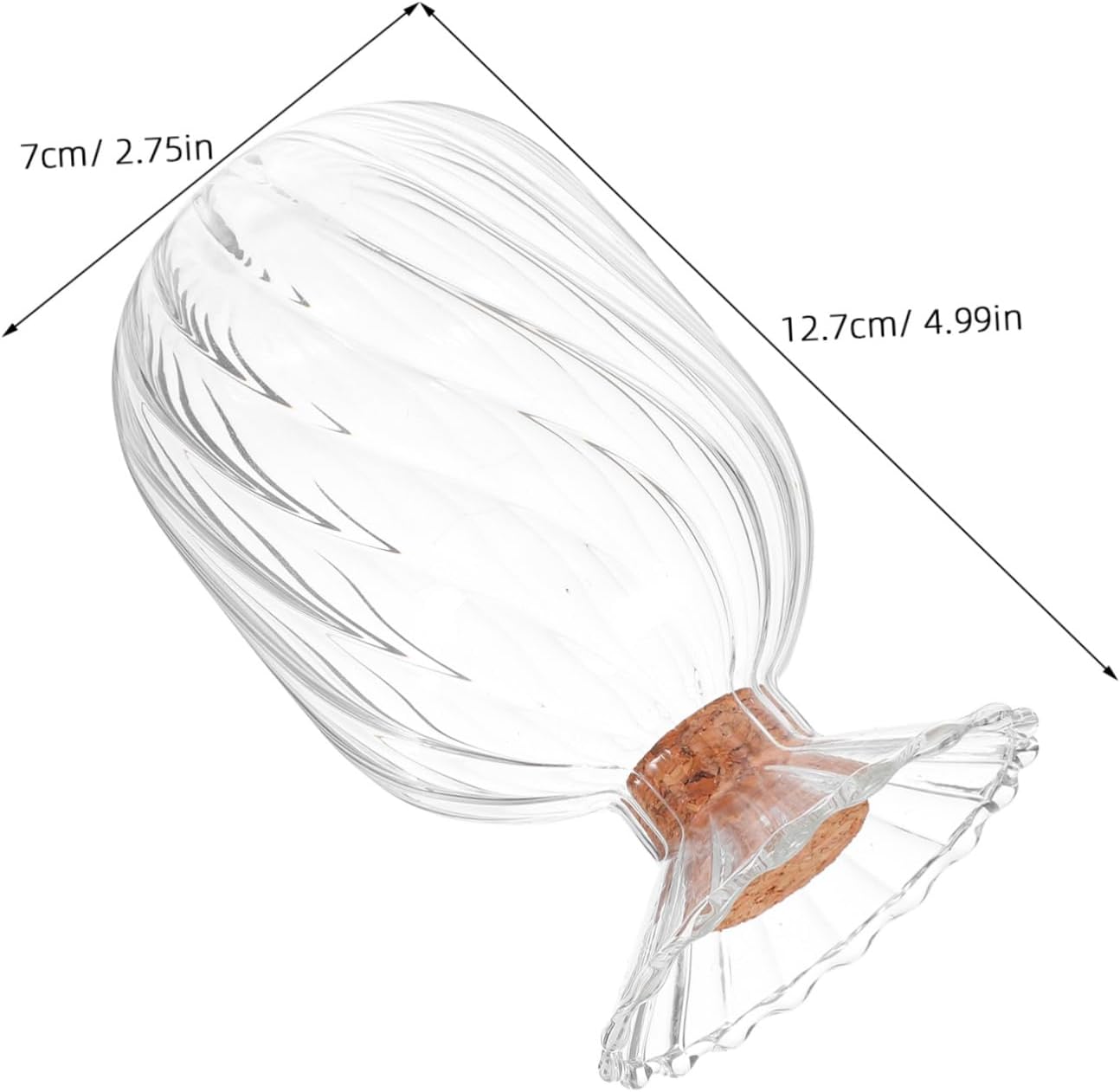 Cabilock Smoke Glass Match Cloche Elegant Decorative Matches Holder with Sealed Lid Clear Glass Storage Jar for Candle Matches Toothpicks Home Decor Easy to Clean Maintain