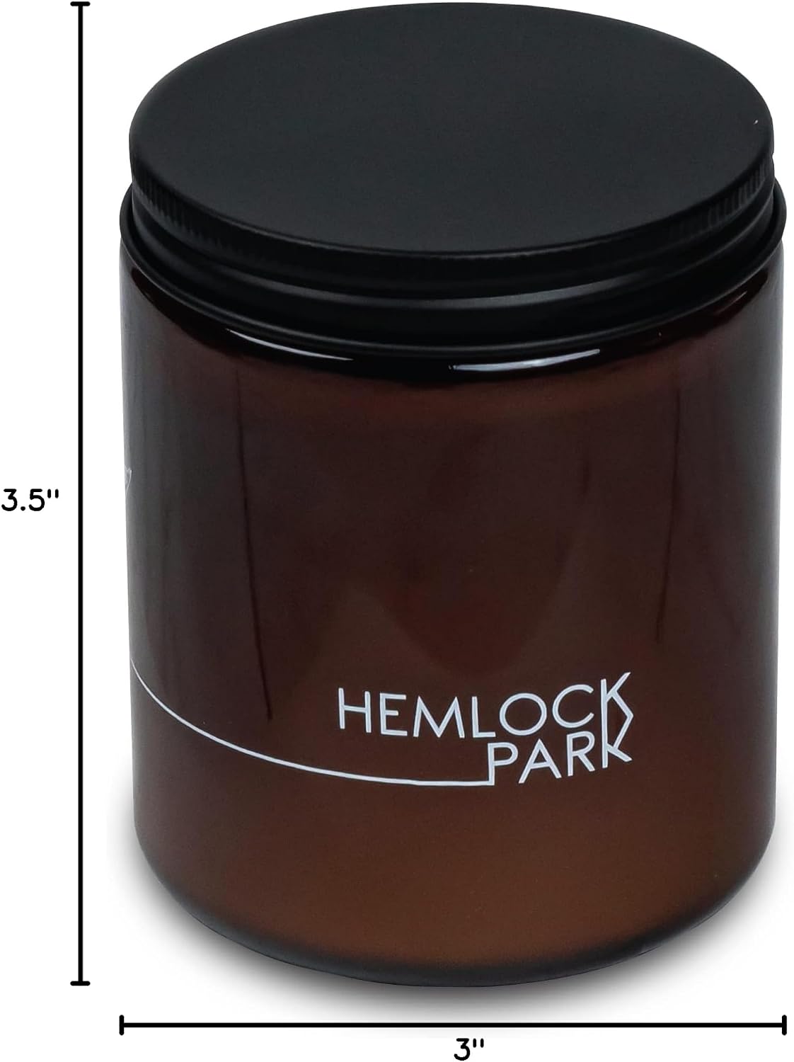Hemlock Park Bergamot Cedar Apothecary Scented Candle | Crackling Wood Wick, Botanical Fragrance & Coconut Apricot Wax | Up to 60 Hour Burn Time | 8 oz | Made in USA